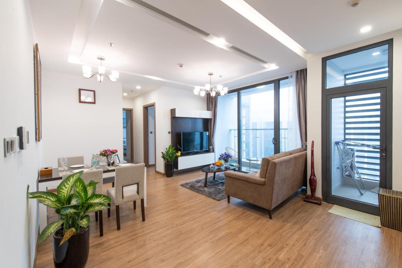 Hi-Home Suites - Vinhomes Metropolis ハノイ市 エクステリア 写真